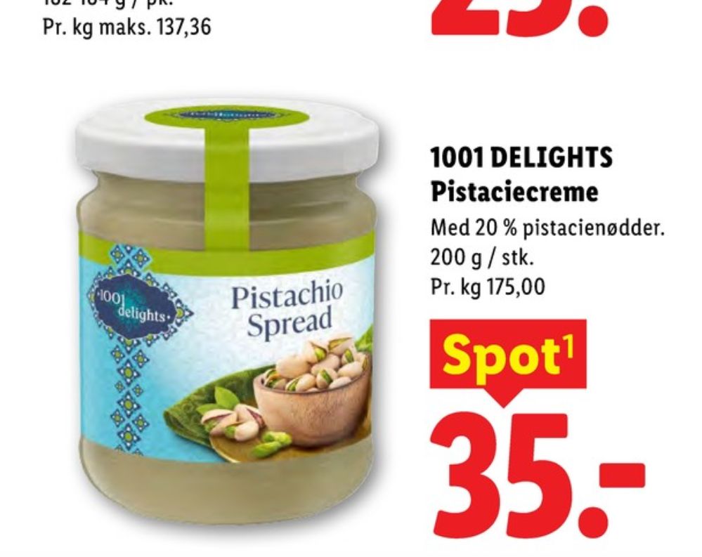 1001 delights, Pistaciecreme