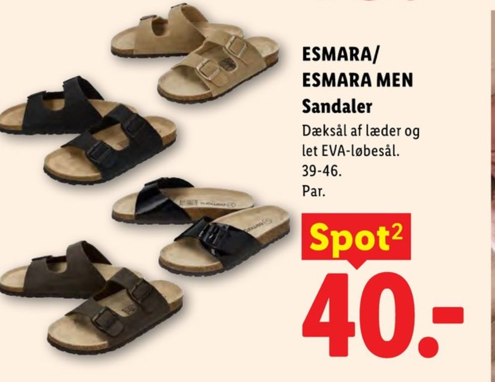 Esmara Men, Herresandaler
