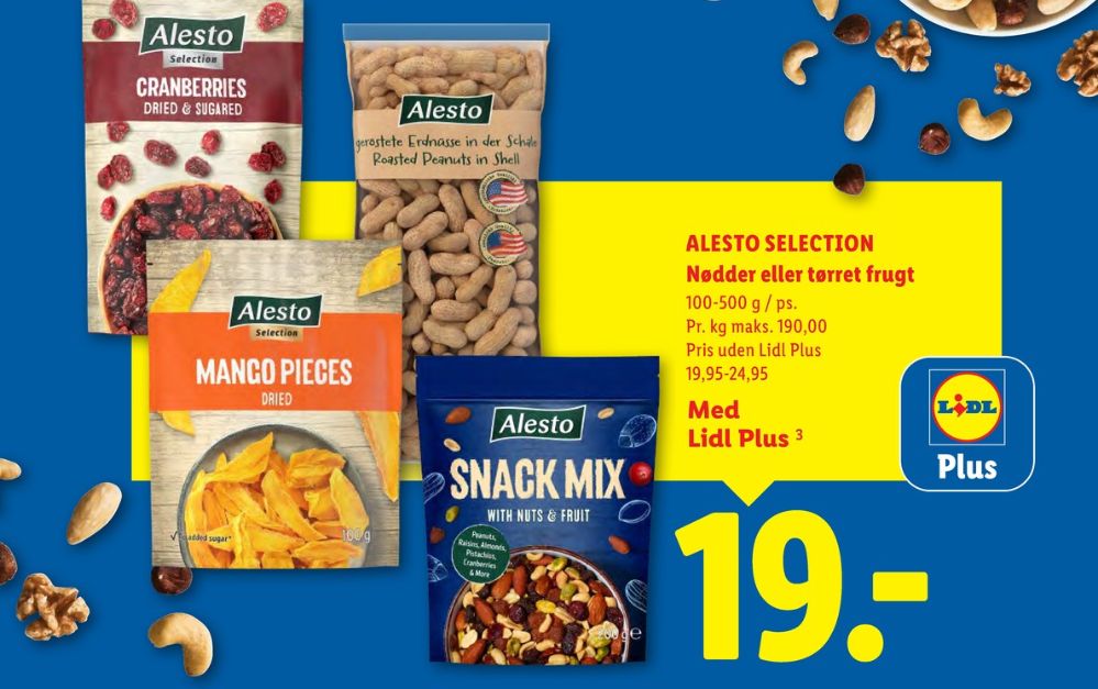 Alesto, Peanuts ristede og saltede