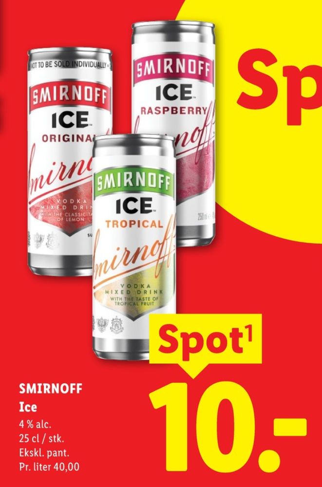 Smirnoff Ice Original, Original RTD