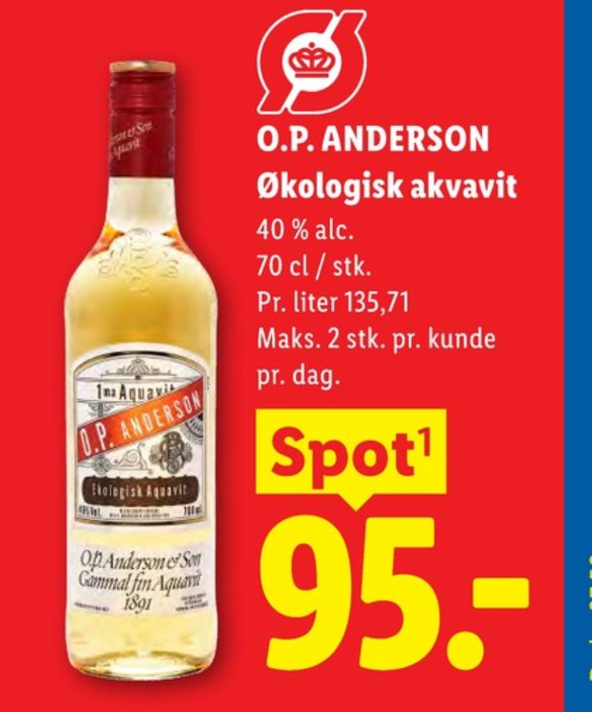 OP Anderson Original, Akvavit