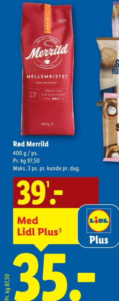Merrild Mellemristet, Kaffe Formalet