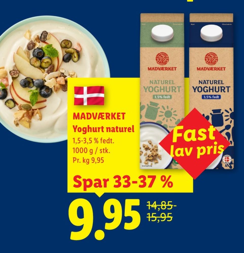 Madværket, Naturel Yoghurt 3,5%