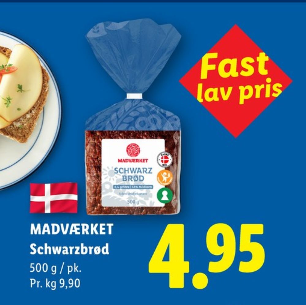 Madværket, Schwarzbrød