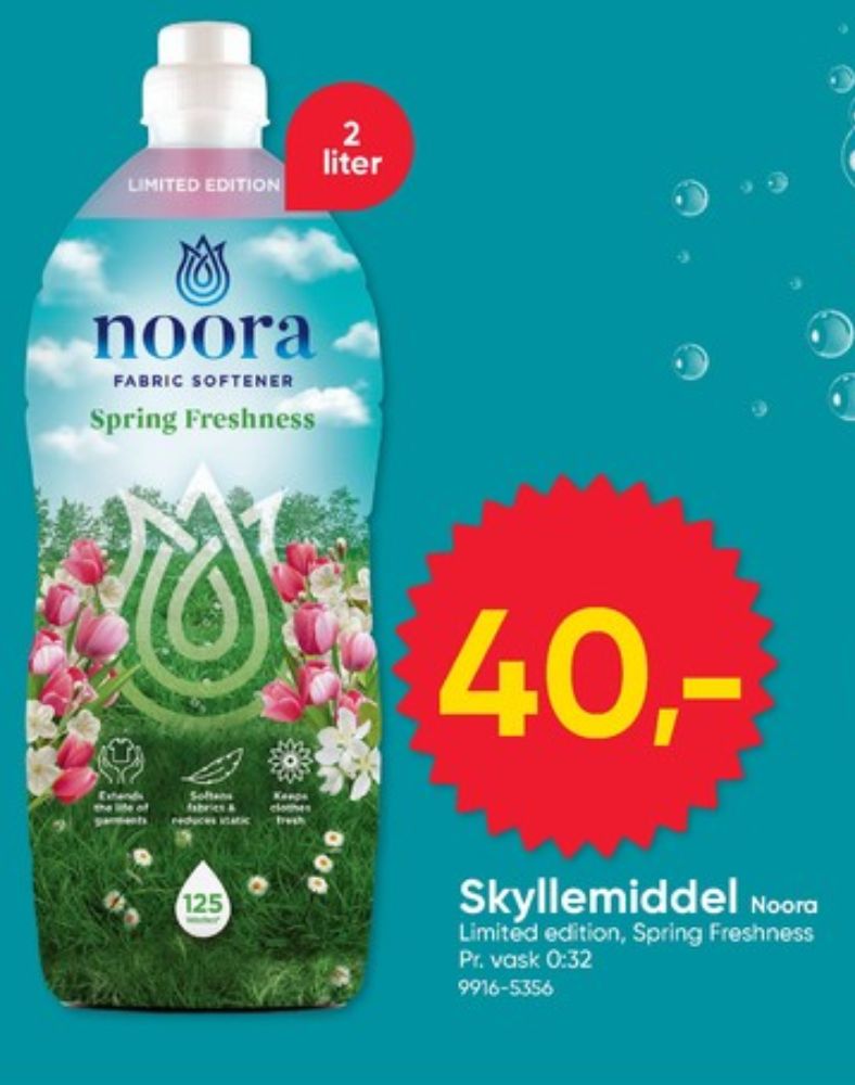 Noora, Skyllemiddel