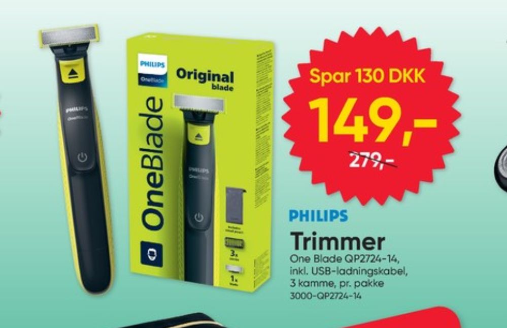 Philips OneBlade, Barbermaskine