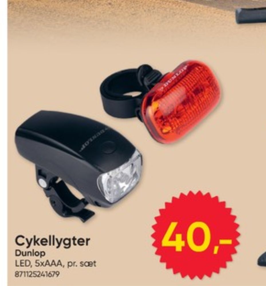Dunlop, Cykellygte