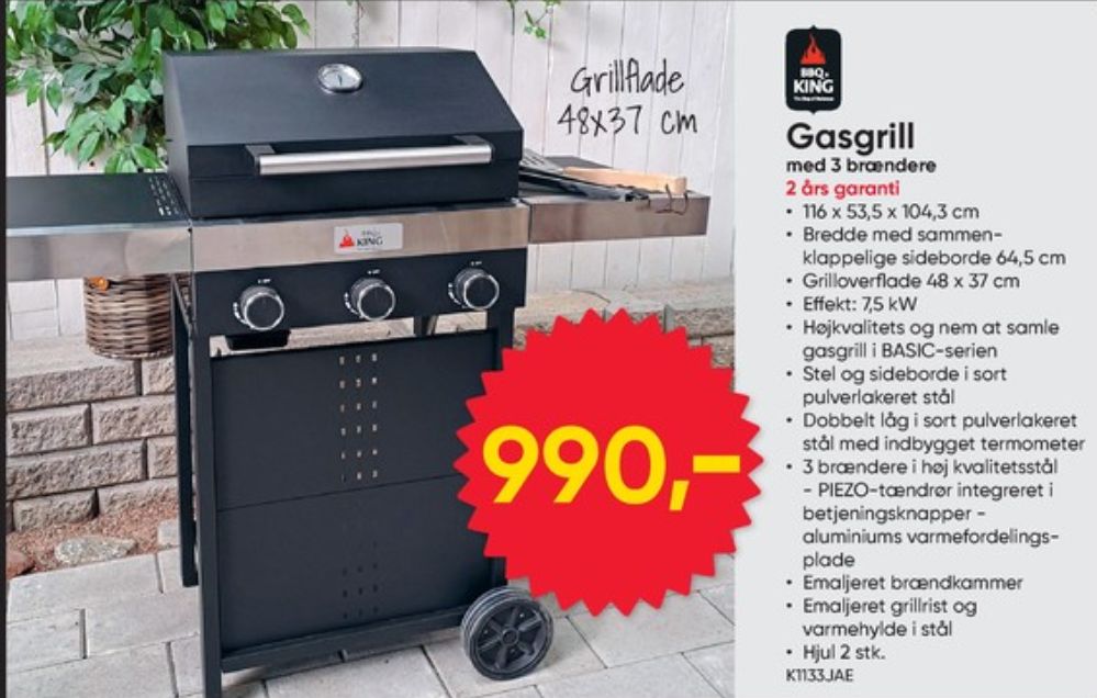 BBQ King, Gasgrill