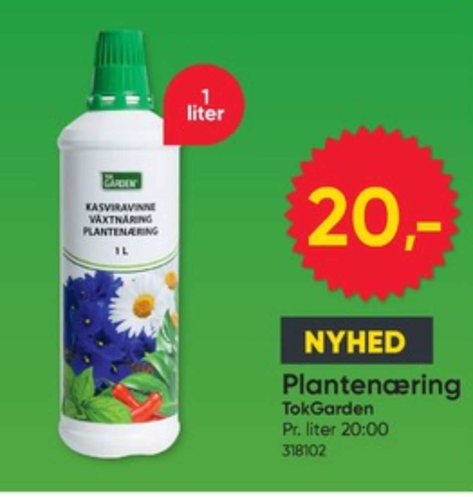 TokGarden, Plantenæring