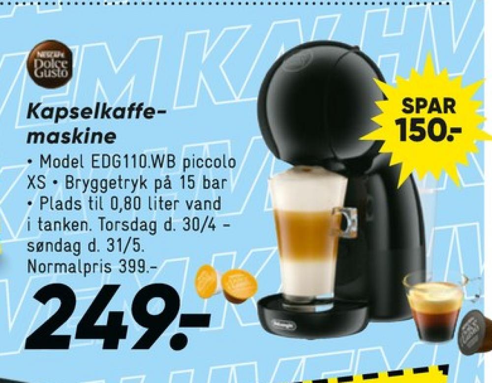 Nescafe Dolce Gusto, Kapselkaffemaskine