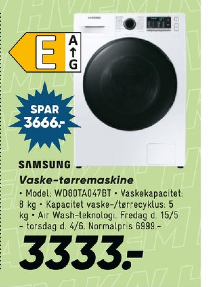 Samsung, Vaske-/tørremaskine