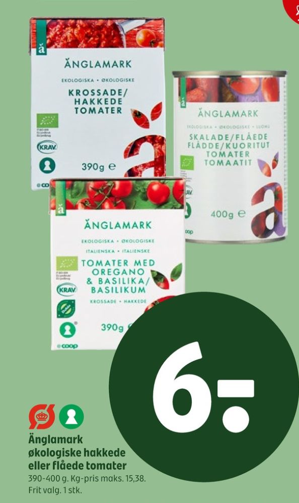 Änglamark, Flåede tomater