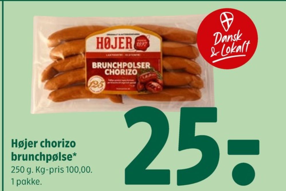 Højer Pølser, Brunchpølser Chorizo