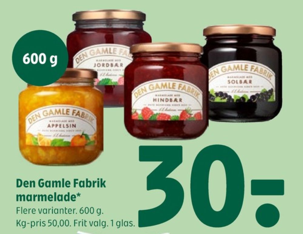 Den Gamle Fabrik, Appelsinmarmelade