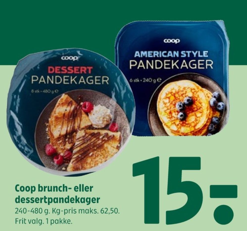 Coop, Dessertpandekager