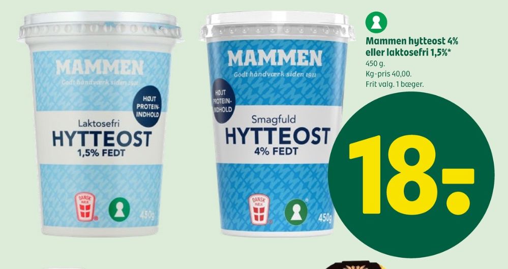Mammen, Hytteost 1,5%