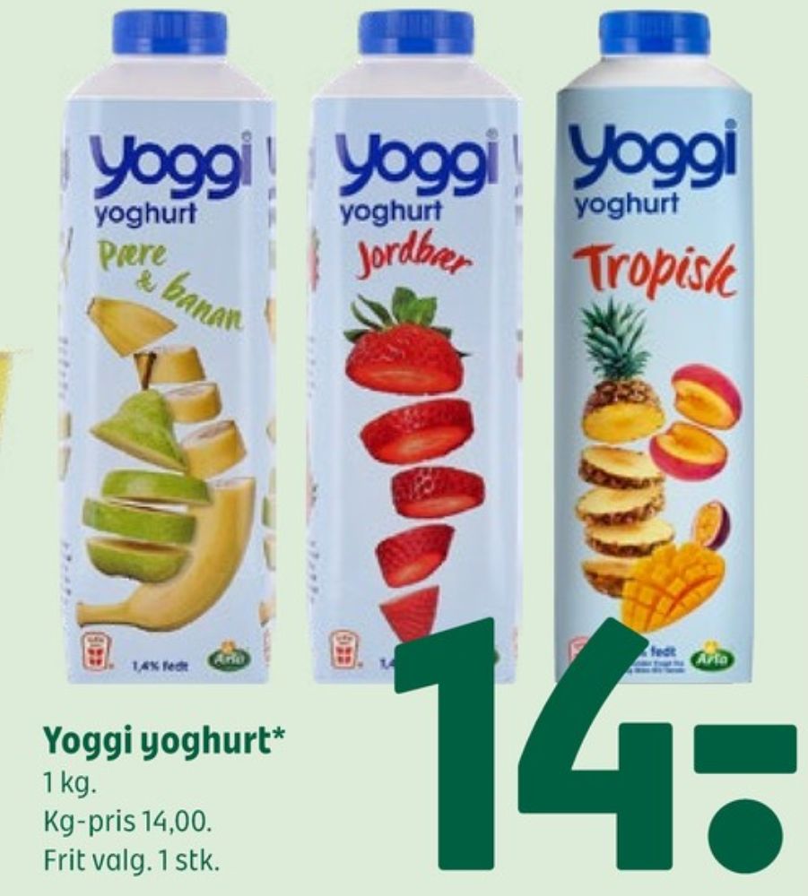 Yoggi, Pære & Banan Yoghurt 
