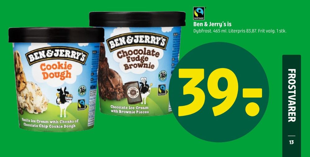 Frisko Ben & Jerry's, Chocolate Fudge Brownie is