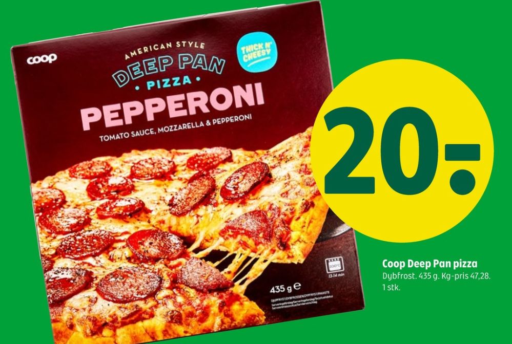Coop, Deep Pan Pepperoni Pizza