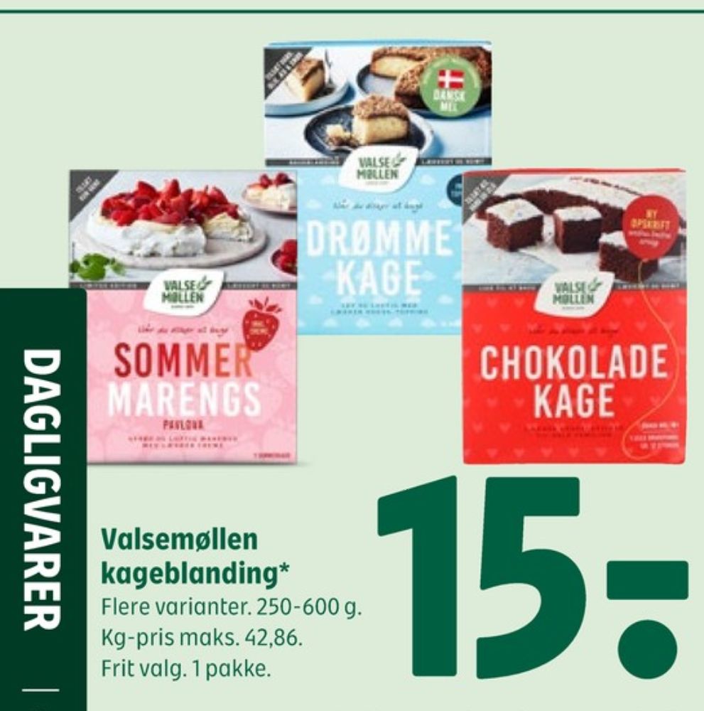 Valsemøllen, Chokoladekageblanding