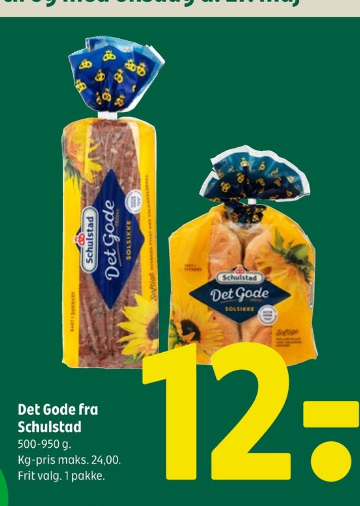 Schulstad Det Gode, Solsikkerugbrød
