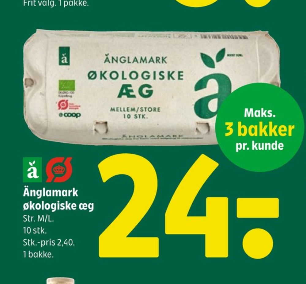 Änglamark, Økologiske æg M/L