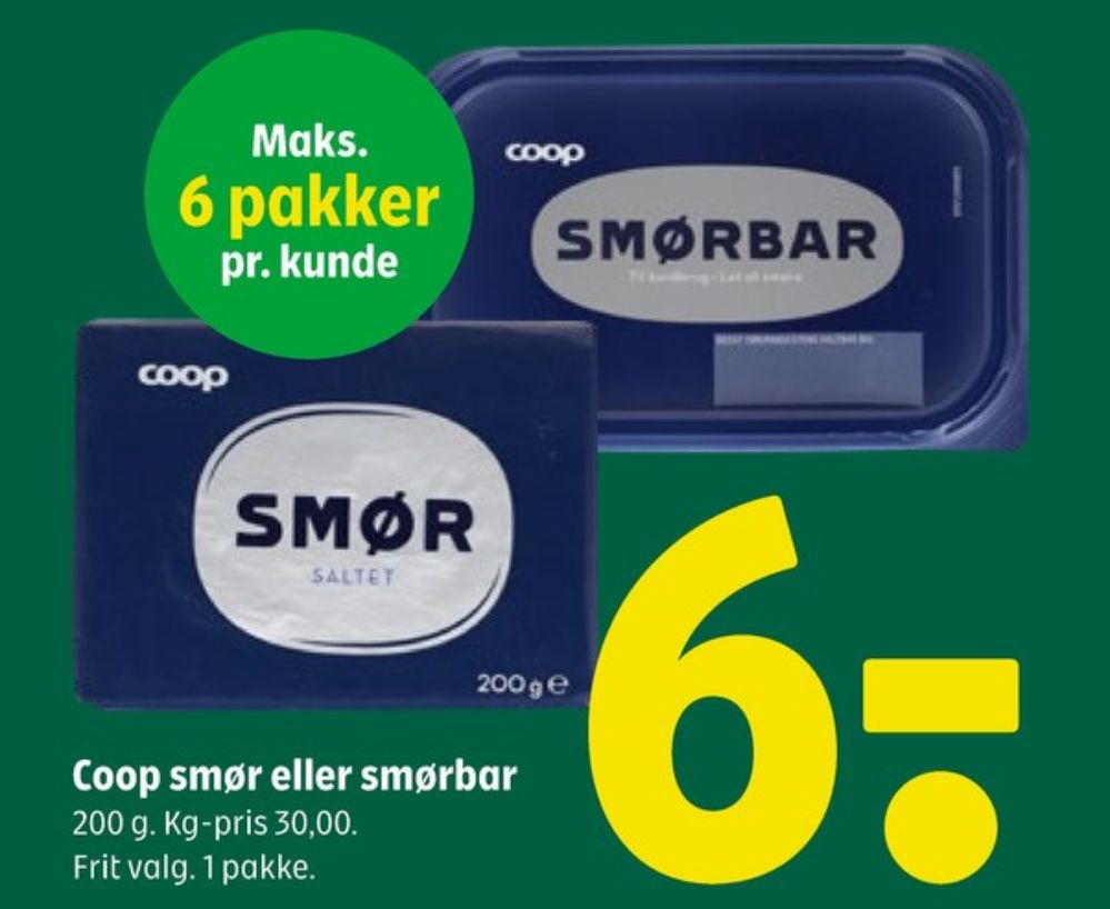Coop 365, Smørbar