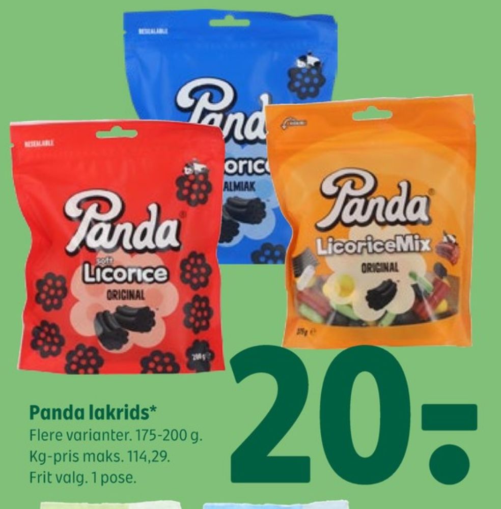 Panda Licorice, Lakridspose Original