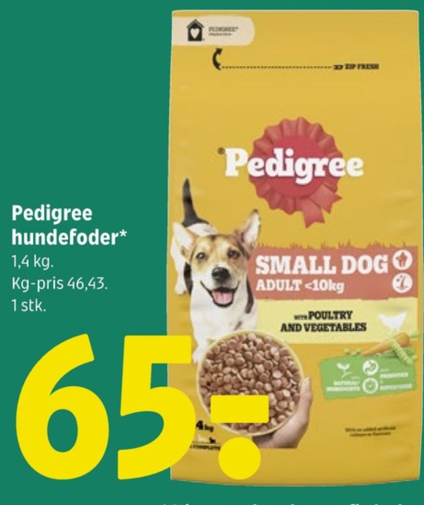 Pedigree, Hundefoder