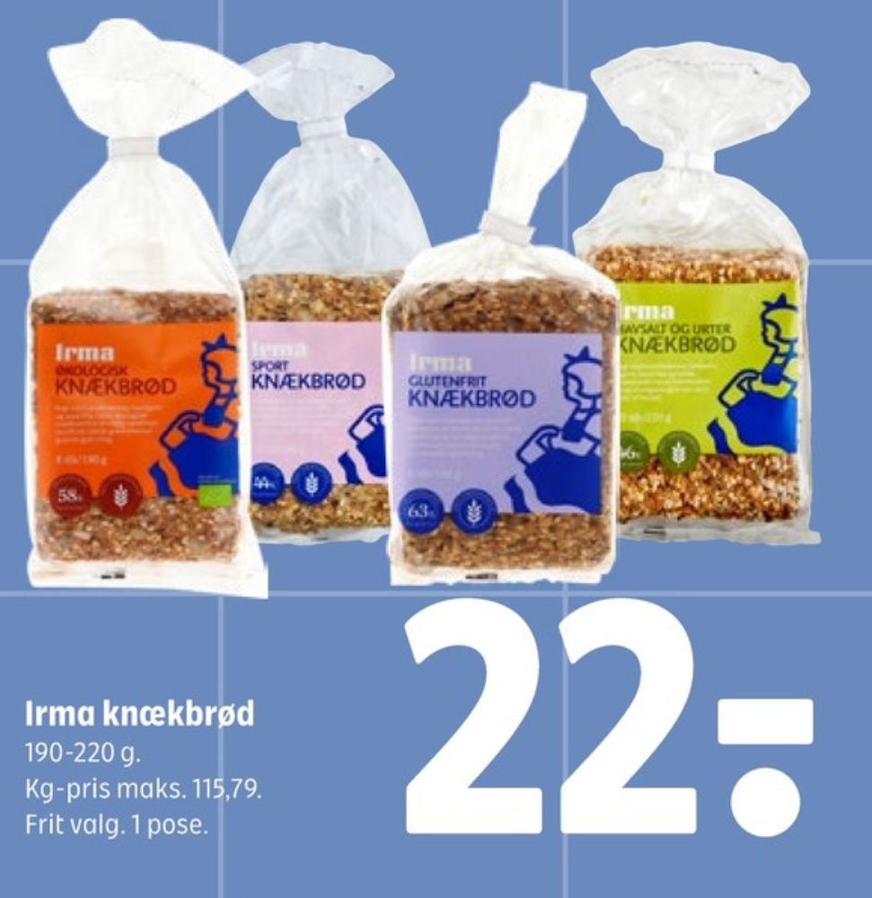 Irmas, Sport knækbrød