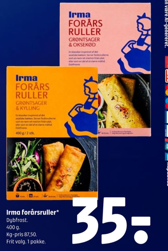 Irmas, Forårsruller