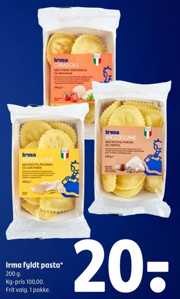Irmas, Fyldt Pasta