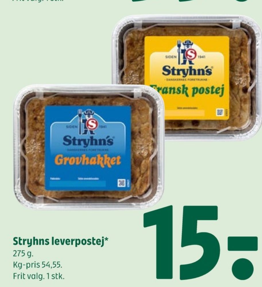 Stryhns Grovhakket, Leverpostej