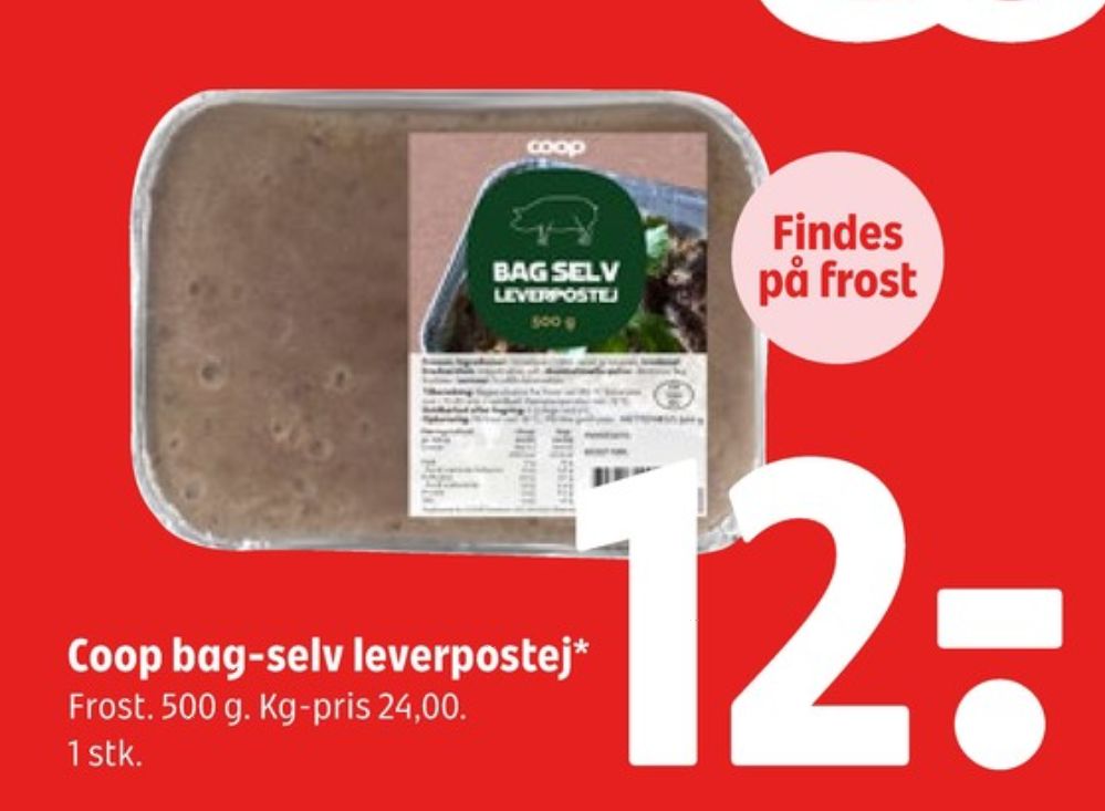 Coop, Bag-Selv Leverpostej