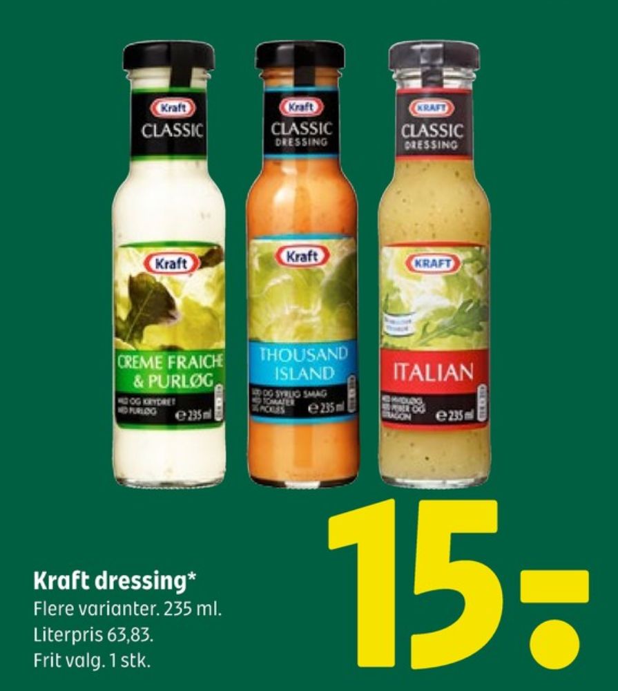 Kraft, Creme Fraiche & Purløg Dressing