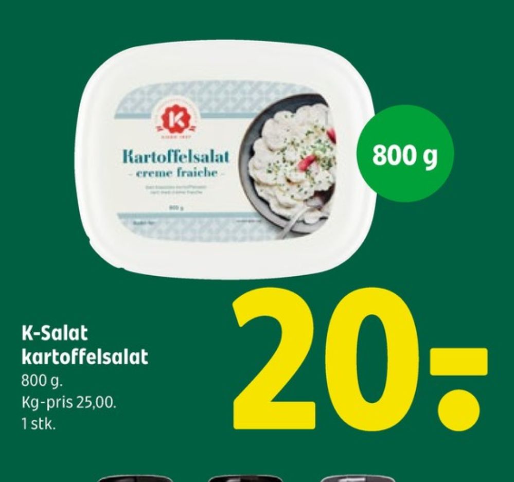 K-salat, Kartoffelsalat