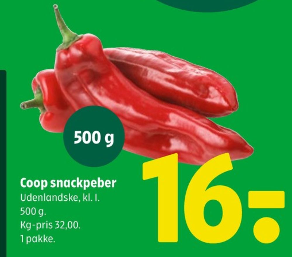 Coop, Peberfrugt