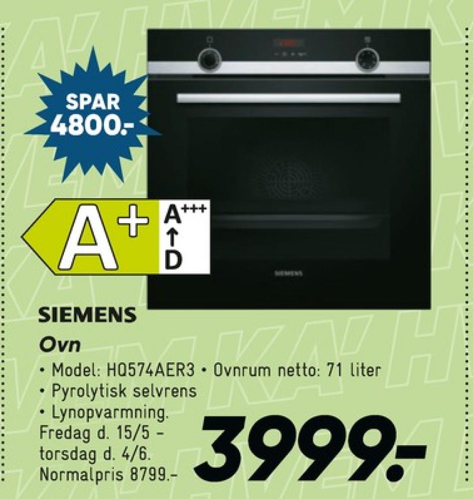 Siemens, Indbygningsovn