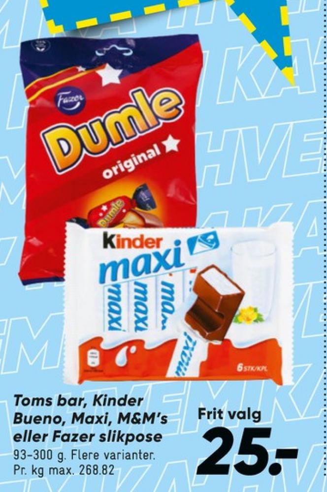 Toms, Chokoladebar
