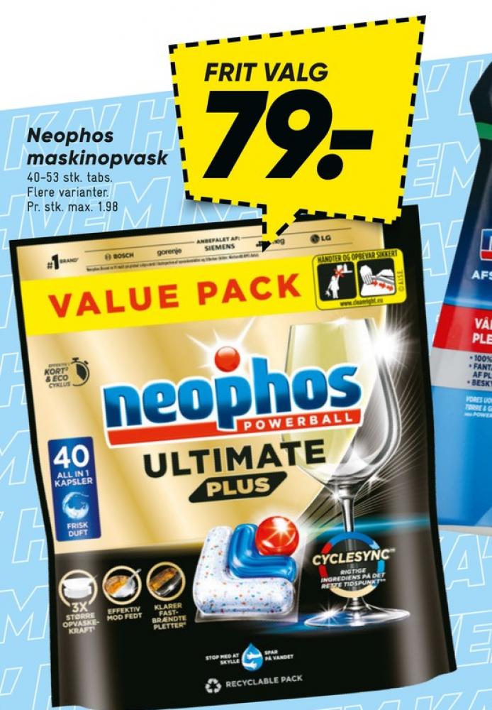 Neophos, Maskinopvask-tabs