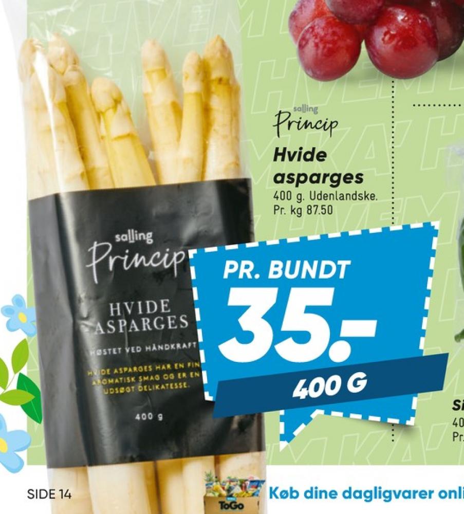 Salling Princip, Asparges