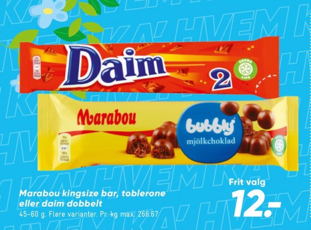 Daim, Chokoladebar