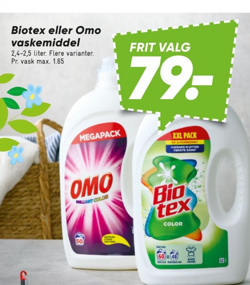 Biotex, Vaskemiddel-flydende