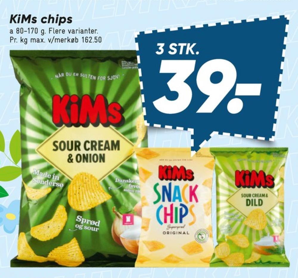 Kims, Sour Cream & Dild Chips