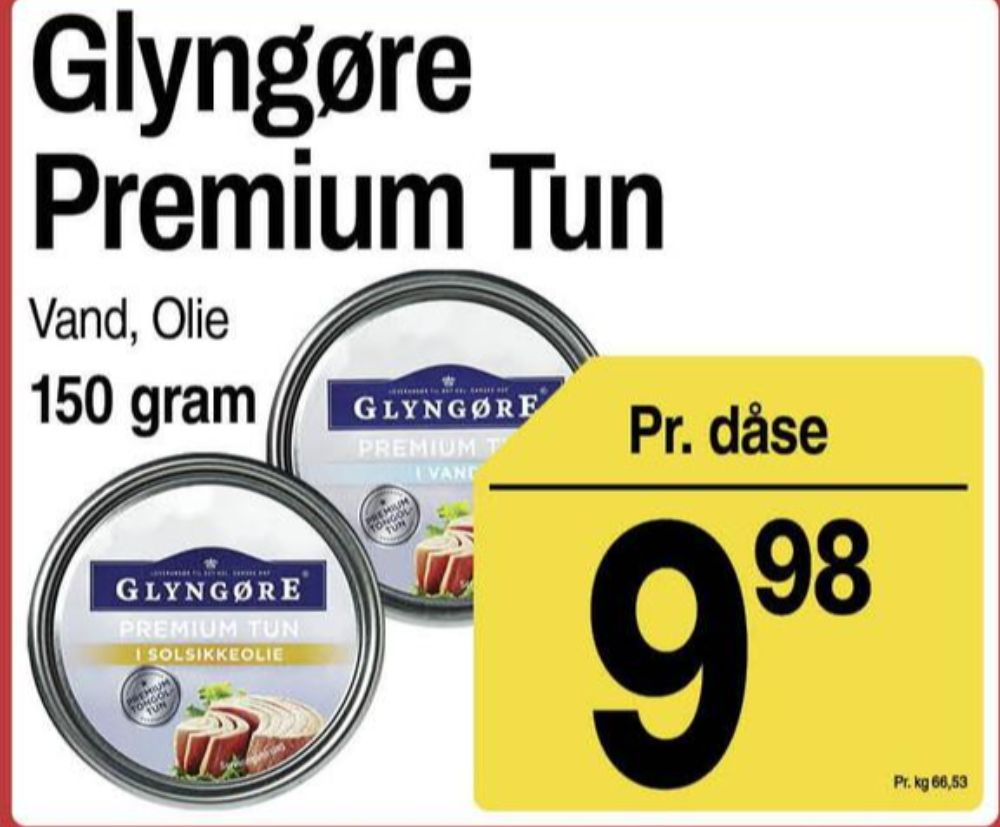 Glyngøre, Premium tun i vand