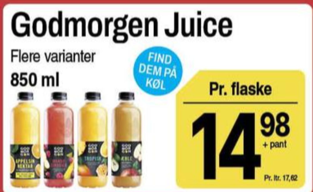 GodMorgen, Mango Hindbær Juice