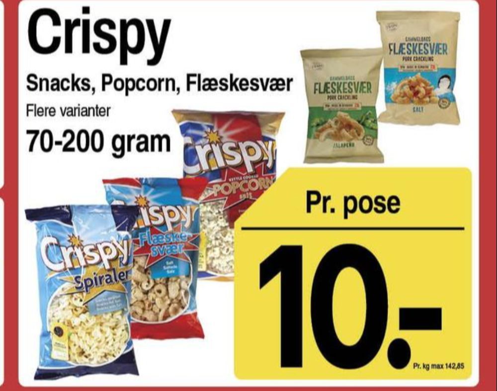 Crispy, Flæskesvær