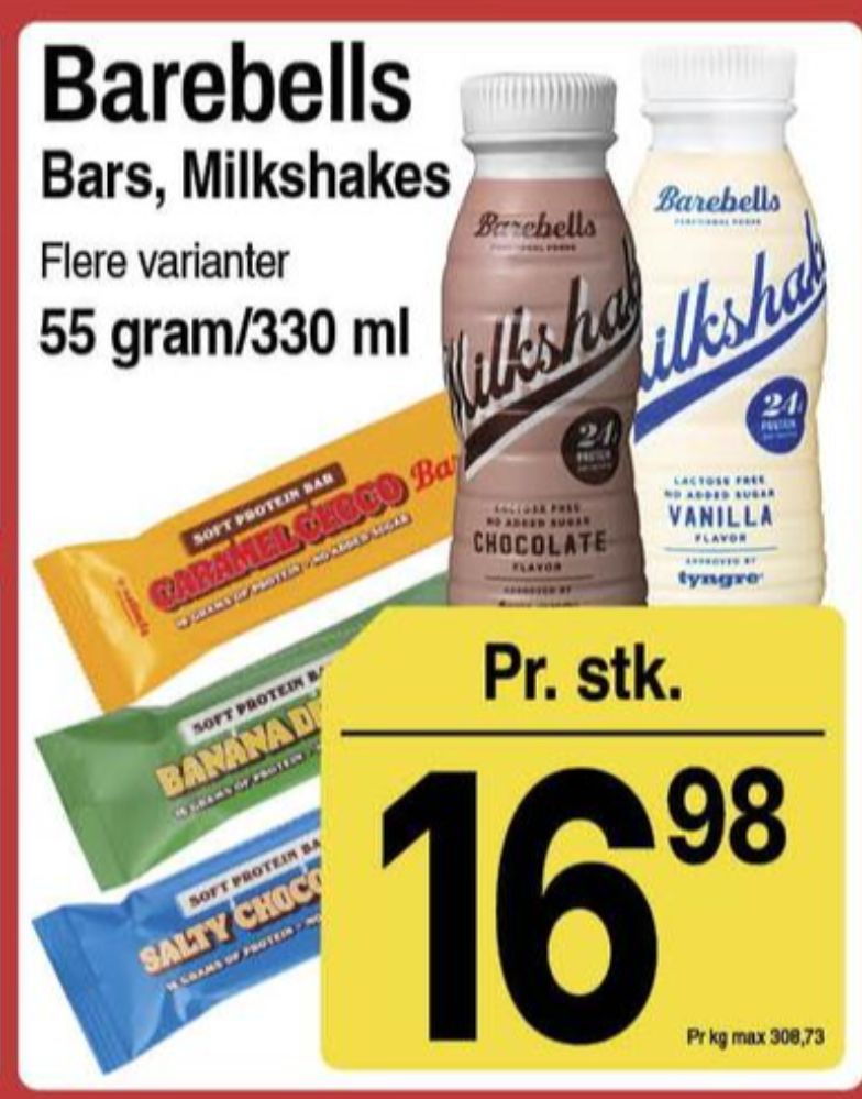 Barebells, Salty Chocolate Proteinbar