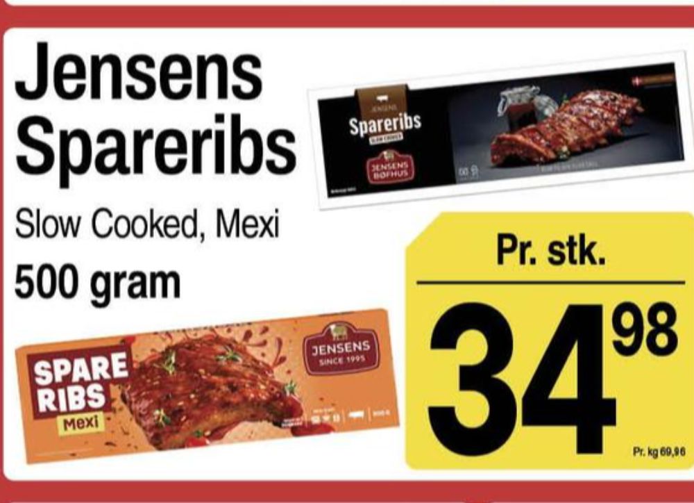 Jensens, Spareribs