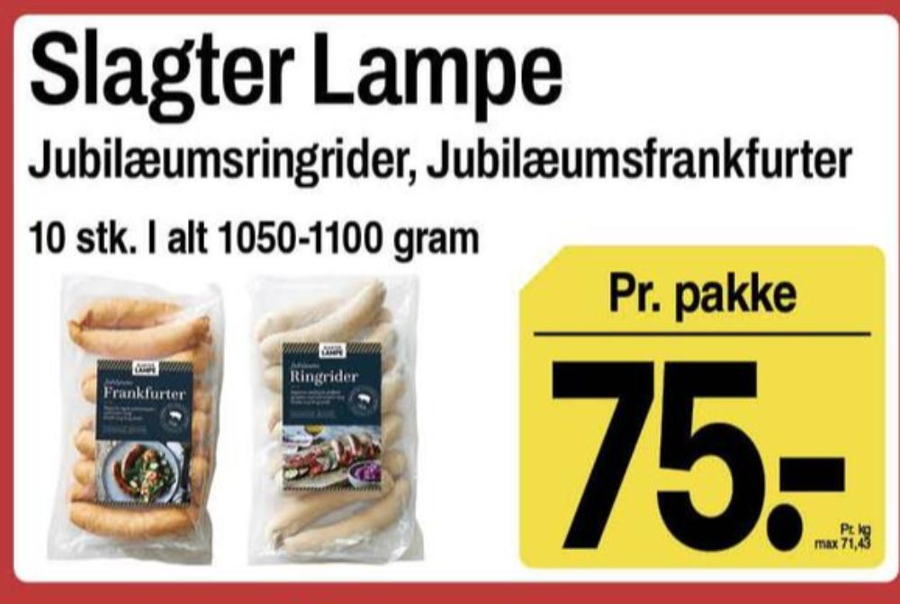 Slagter Lampe, Ringriderpølser